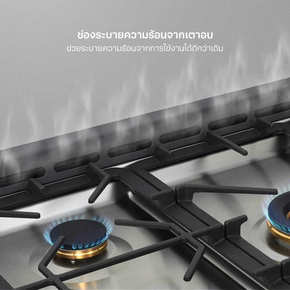 เตาแก๊สพร้อมเตาอบตั้งพื้น FREESTANDING แบรนด์ EVE รุ่น JASPER MATT สีเทาดำ ขนาด 90 เซนติเมตร